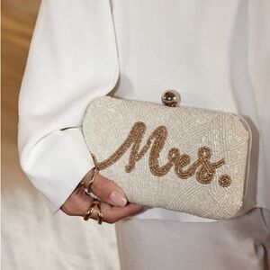 Eloise Beaded “Mrs.” Clutch